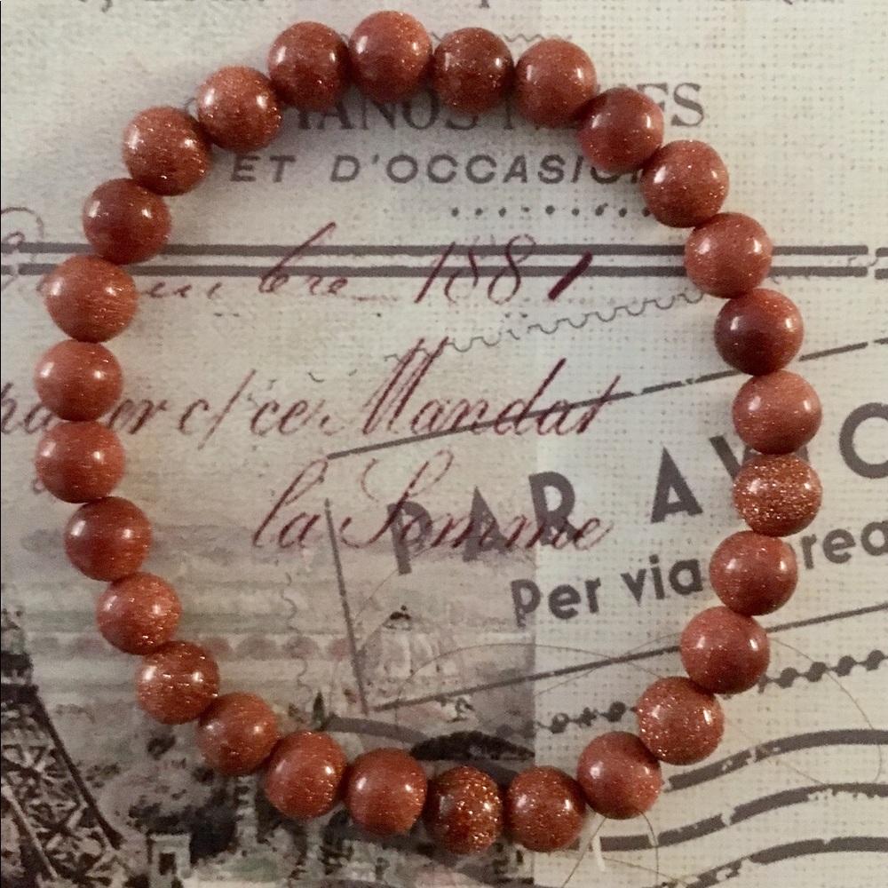 Hand made Goldstones bracelet